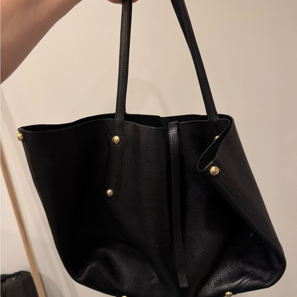 Annabel Ingall Black Leather Tote Bag